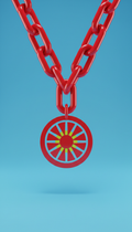 Victory Red Acrylic Chain